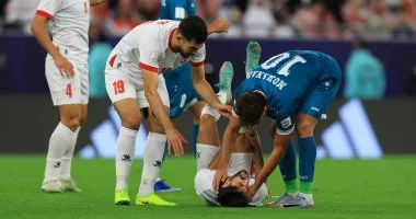 النعيمات يتعرض لقطع في الرباط الصليبي الأمامي خلال مباراة الأردن